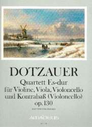 Quartett Es-Dur op.130 - für Violine, - Justus Johann Friedrich Dotzauer