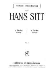 15 Etüden op.116 : für Viola - Hans Sitt