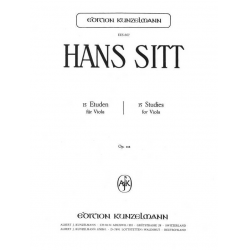15 Etüden op.116 : für Viola - Hans Sitt