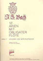 12 Arien mit obligater Flöte Band 1: - Johann Sebastian Bach