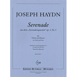 Serenade op.3,5 für Violine und Klavier - Franz Joseph Haydn