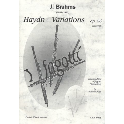 Haydn-Variationen für 4 Fagotte - Johannes Brahms
