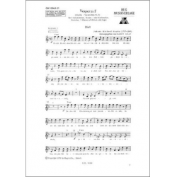 Vesper F-Dur MH 548 - Johann Michael Haydn