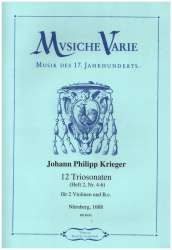 12 Triosonaten Band 2 Nr.4-6 - Johann Philipp Krieger