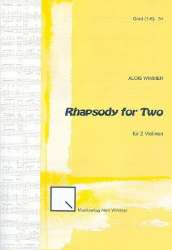 Rhapsody for two : für 2 Violinen -Alois Wimmer