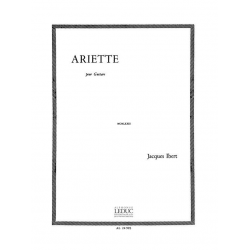 ARIETTE : POUR GUITARE -Jacques Ibert