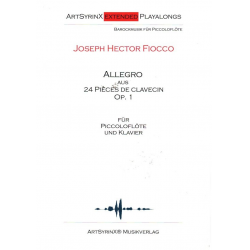 Allegro aus 24 Pièces de Clavecin op.1 (+CD) - Joseph-Hector Fiocco