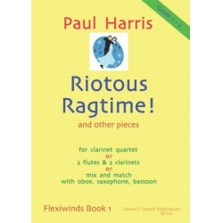 Riotous Ragtime : for 4-part wind ensemble - Paul Harris