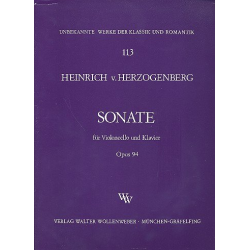 Sonate op.94 für Violoncello -Heinrich von Herzogenberg
