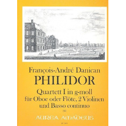 Quartett g-Moll Nr.1 - für Oboe (Flöte), - Francois-Andre Philidor
