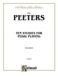 10 Studies for Pedal Playing : for organ - Flor Peeters