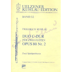 Duo C-Dur op.80,2 für 2 Flöten - Friedrich Daniel Rudolph Kuhlau