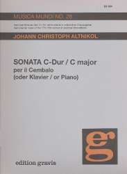 Sonata C-Dur für Cembalo (Klavier) - Johann Christoph Altnikol