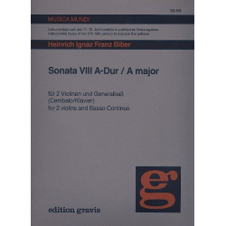 Sonata A-Dur no.8 für 2 Violinen - Heinrich Ignaz Franz von Biber