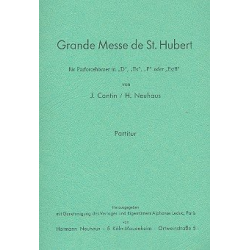 Grande Messe de St. Hubert für Parforcehörner in D, Es, F, Es/B Partitur und Stimmen - Jules Cantin