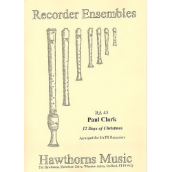 12 Days of Christmas for 4 recorders -Paul Clark