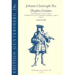 Duplex Genius op.1 Band 4 (Nr.10-12) für - Johann Christoph Pez