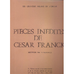 Pièces inédites - César Franck