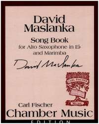 Song Book : for alto saxophone - David Maslanka