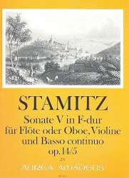 Sonate F-Dur op.14,5 - für Flöte - Carl Stamitz