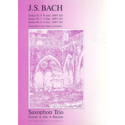 6 Sonates en trio Band 2 für 3 Saxophone - Johann Sebastian Bach