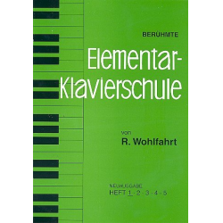 Berühmte Elementar-Klavierschule op.222 Band 1-5 - Robert Wohlfahrt