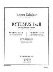 Rythmus 1 et 2 : pour 4 instruments - Jacques Delecluse