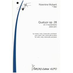 Quatour avec piano op.28 für - Florentine Mulsant