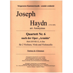 Quartett A-Dur Nr.6 nach der Oper 'Armida' Hob.XXVIII:12 - Franz Joseph Haydn