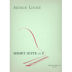 Short Suite in F for piano - Arthur Lourie