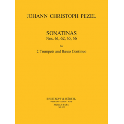 Sonatinen 61, 62, 65, 66 - Johann Christoph Pezel