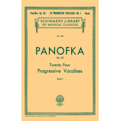 24 Progressive Vocalises, Op. 85 - Book 1 - Heinrich Panofka