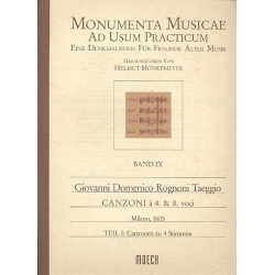 Canzoni à 4 et 8 voci Band 1 : - Francesco Rognoni Taeggio