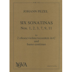 6 Sonatinas - Johann Christoph Pezel