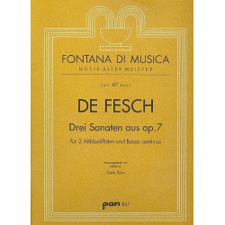3 Sonaten aus op.7 für - Willem de Fesch