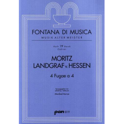 4 Fugae a 4 für 4 Blockflöten (SATB) - Moritz Landgraf von Hessen