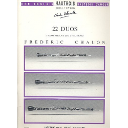 22 duos pour 2 cors anglais ou - Frederic Chalon
