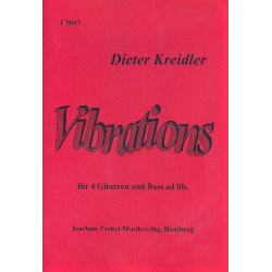 Vibrations für 4 Gitarren, Bass ad lib - Dieter Kreidler