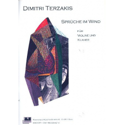 Sprüche im Wind für Violine - Dimitri Terzakis