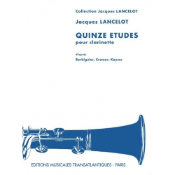 15 études pour clarinette - Jacques Lancelot