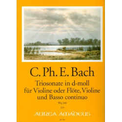 Sonate d-Moll Wq160 - für Violine (Flöte), - Carl Philipp Emanuel Bach