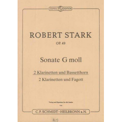 CFS1429 Sonate g-Moll op.49 - für 2 Klarinetten - Robert Stark
