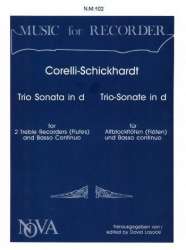 Triosonate d-Moll für 2 Altblockflöten - Arcangelo Corelli