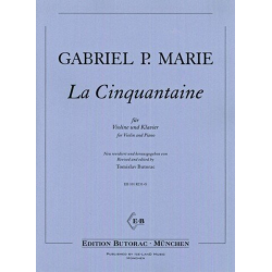 La cinquantaine für Violine und Klavier - Gabriel Prosper Marie