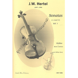Sonaten Band 1 für Violine und Bc - Johann Wilhelm Hertel