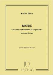 Bloch  - Ronde Cht-Piano - Ernest Bloch