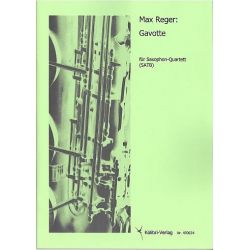 Gavotte : für 4 Saxophone (SATB) - Max Reger