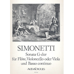Sonate G-Dur op.5,4 - für Flöte, - Giovanni Paolo Simonetti