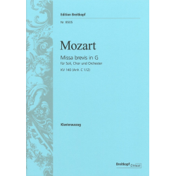 Missa brevis in G KV 140 (Anh. C 1.12) - Wolfgang Amadeus Mozart / Arr. Michael Obst