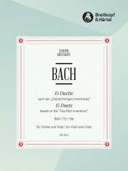 15 Duette nach den Zweistimmigen Inventionen BWV 772786 - Johann Sebastian Bach / Arr. Ferdinand David